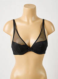 Sutien efect material satinat top sutien modelat negru AUBADE femme