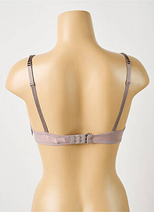 Sutien efect material satinat top sutien push-up gri AUBADE femeie