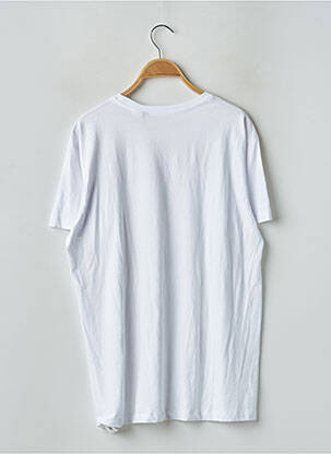 Tricou croială dreaptă mâneci scurte alb B&C bărbat