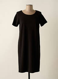 Rochie midi mâneci scurte mâneci scurte negru STREET ONE femme