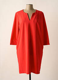 Rochie midi mâneci 3/4 mâneci 3/4 roșu GARCIA femeie