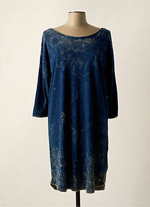Rochie midi mâneci 3/4 mâneci 3/4 albastru GARCIA femeie