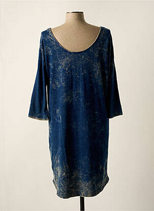 Rochie midi mâneci 3/4 mâneci 3/4 albastru GARCIA femeie
