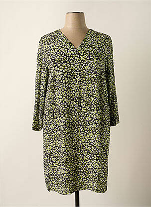 Rochie midi mâneci 3/4 mâneci 3/4 verde GARCIA femeie