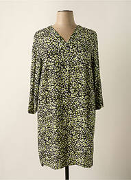 Rochie midi mâneci 3/4 mâneci 3/4 verde GARCIA femeie