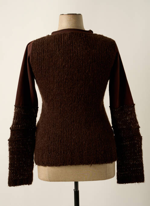 Pulover maro DOUBLE ONE PEACE femeie