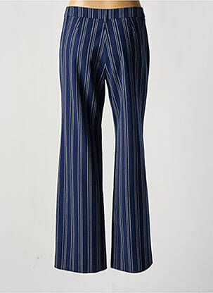 Pantalon drept talie cu cleme talie înaltă albastru OLSEN femeie