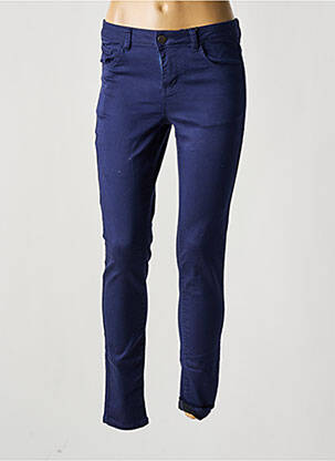 Pantalon slim talie joasă talie joasă albastru BROADWAY femeie
