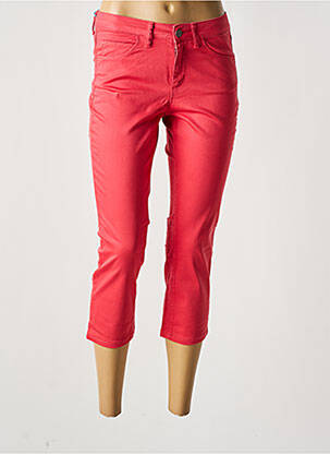 Pantalon trei sferturi roșu KANOPE femeie