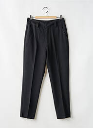 Pantalon drept țesătură poplin mărime normală negru BROADWAY femeie