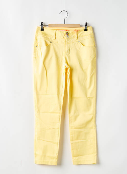 Pantalon slim galben STREET ONE femeie