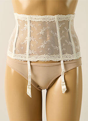 Corset/jartieră cu armatură alb AUBADE femeie