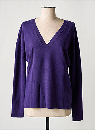 Pulover croială dreaptă mâneci lungi violet MICHAEL KORS femeie