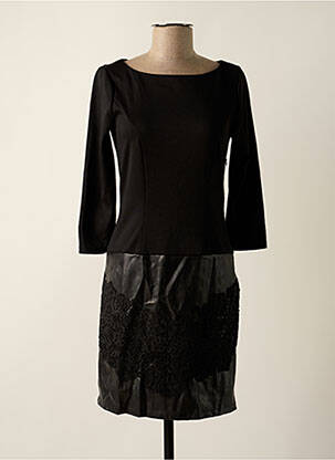 Rochie scurtă mâneci lungi mâneci lungi negru NAF NAF femeie