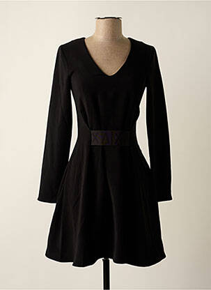 Rochie scurtă închidere cu fermoar la spate mâneci lungi negru ARMANI EXCHANGE femeie