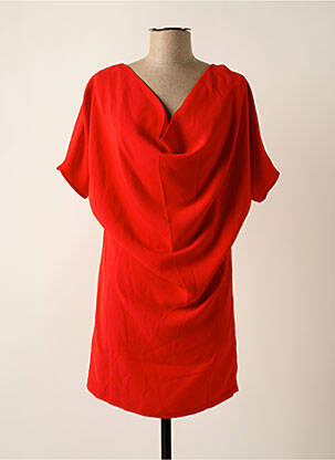 Rochie scurtă mâneci scurte mâneci scurte roșu GUESS femeie