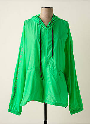 Impermeabil buzunare cu glugă verde SWEET PANTS bărbat