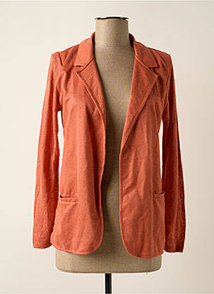 Jachete casual guler tip costum portocalie NOTSHY femeie