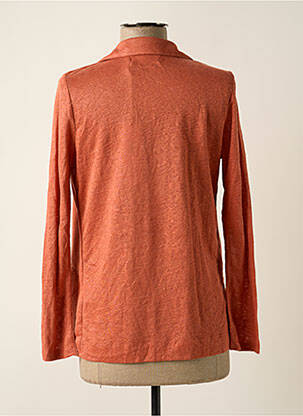Jachete casual guler tip costum portocalie NOTSHY femeie