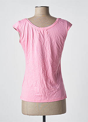 Tricou elasticitate mâneci scurte roz ABSOLUT CASHMERE femeie
