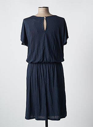 Rochie midi mâneci scurte mâneci scurte albastru ABSOLUT CASHMERE femeie