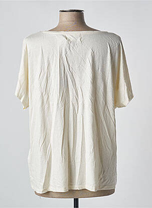 Tricou elasticitate mâneci scurte bej ABSOLUT CASHMERE femeie