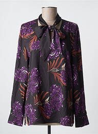 Bluză imprimeu floral mâneci lungi violet GEORGES RECH femme