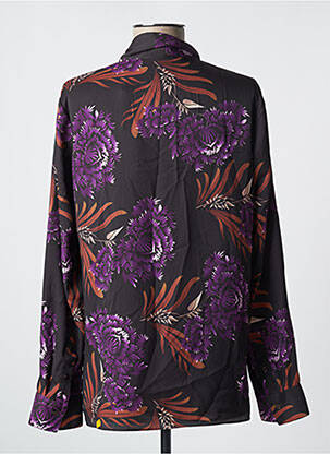 Bluză imprimeu floral mâneci lungi violet GEORGES RECH femeie