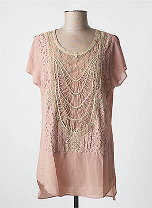 Tunică mâneci scurte maro SOGGO femeie