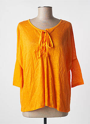 Tricou mâneci 3/4 mâneci 3/4 portocaliu NOTSHY femeie