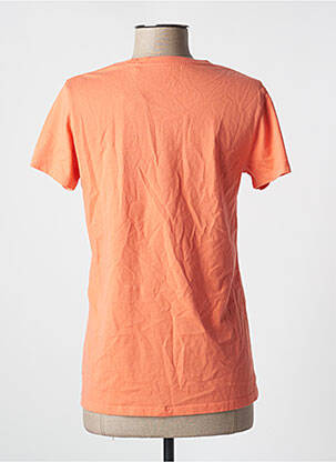 Tricou serigrafie flockată mâneci scurte portocalie LEVI'S femeie