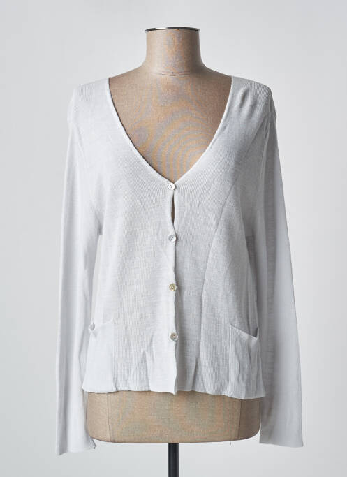 Vestă cu mâneci lungi gri POLES femeie