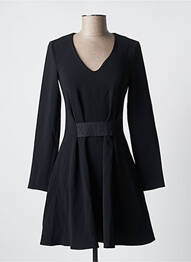 Rochie scurtă închidere cu fermoar la spate mâneci lungi negru ARMANI EXCHANGE femme