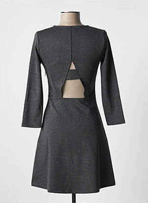 Rochie scurtă mâneci lungi mâneci lungi gri JENNYFER femeie
