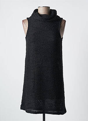 Rochie scurtă fără mâneci fără mâneci negru JENNYFER femeie