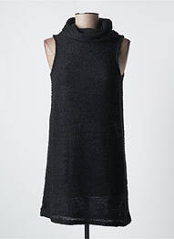 Rochie scurtă fără mâneci fără mâneci negru JENNYFER femeie