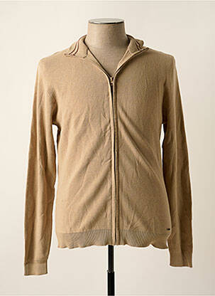 Vestă cu mâneci lungi bej BILLTORNADE bărbat