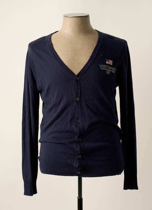 Vestă cu mâneci lungi albastru VESTIAIRES PRINCIPAUTE CANNOISE bărbat