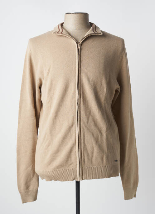 Vestă cu mâneci lungi bej BILLTORNADE bărbat