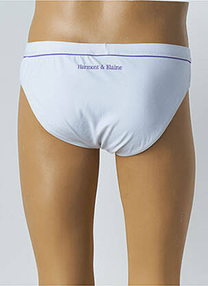 Slip de baie efect material satinat alb HARMONT & BLAINE bărbat