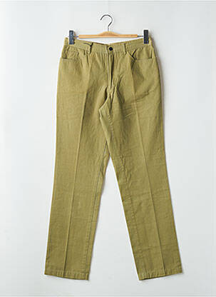 Pantalon slim țesătură poplin mărime normală verde CONTE OF FLORENCE femeie