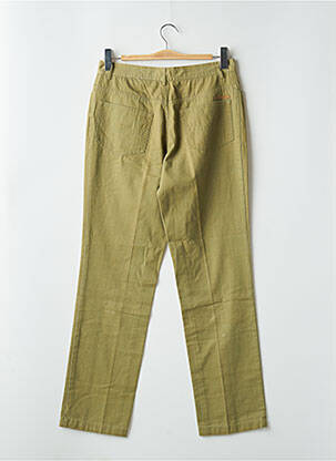 Pantalon slim țesătură poplin mărime normală verde CONTE OF FLORENCE femeie