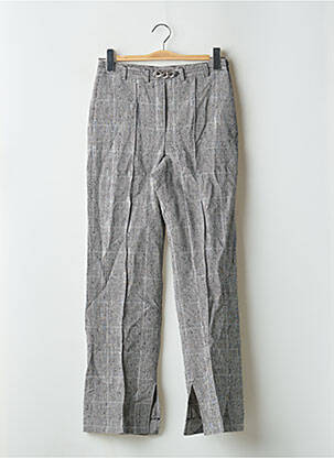 Pantalon drept talie cu cleme talie înaltă gri THE KOOPLES femeie