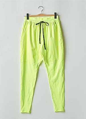 Trening fluorescent talie înaltă galben SWEET PANTS femeie