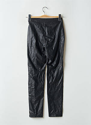 Pantalon drept talie cu cleme talie înaltă negru GUESS femeie