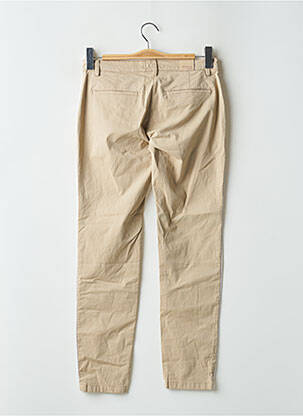 Pantalon chino broderie galoni laterali talie joasă bej TRUSSARDI JEANS femeie
