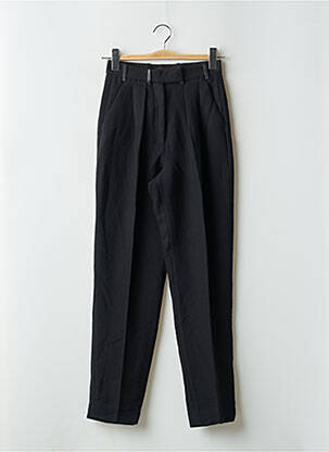Pantalon drept țesătură crep talie înaltă negru THE KOOPLES femeie