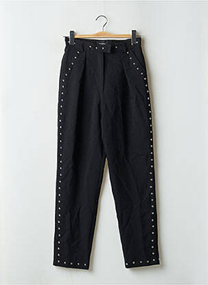 Pantalon drept croială morcov talie înaltă negru THE KOOPLES femeie