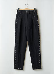 Pantalon drept țesătură crep talie înaltă negru THE KOOPLES femme