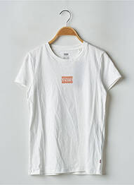 Tricou serigrafie mâneci scurte alb LEVIS femme